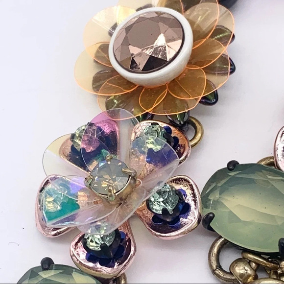 J. Crew Sequin Brulee Flower Necklace - Picture 8 of 11